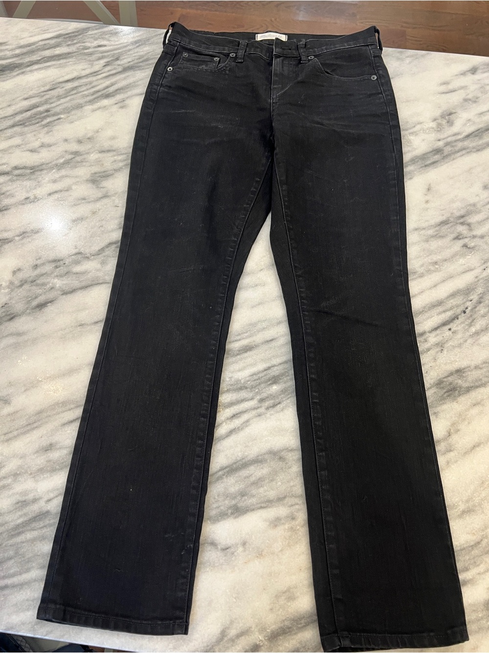 Madewell Black Straight-Leg Jeans